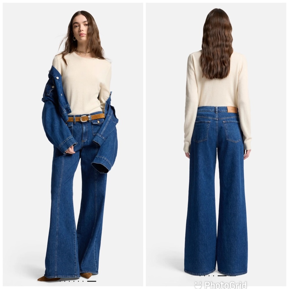 7 For All Mankind High Rise Lotta Flared Leg Jeans In Artifact New With Tags! — image 4 of 8
